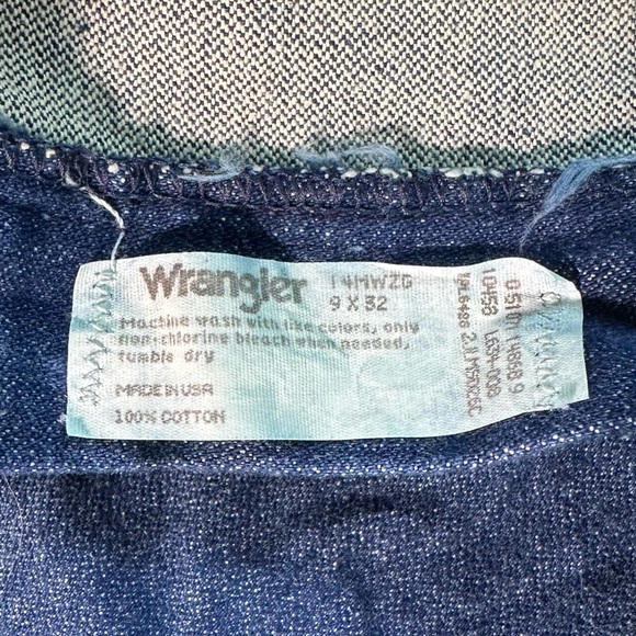 NWT Vtg Wrangler Cowboy Cut High Rise Jeans Slim Fit Women's Blue Denim 14MWZG - Picture 2 of 8